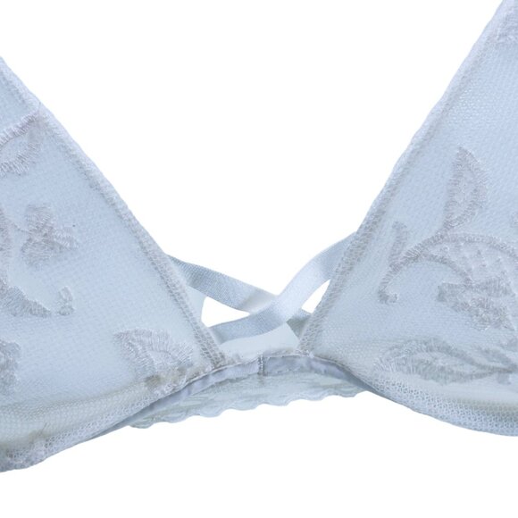 PASSIONATA Women’s Lingerie Bra White Lace low cut Underwire Adjustable Size 32C - Picture 7 of 8